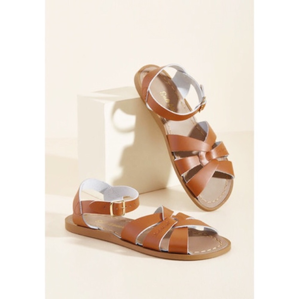ModCloth Classic Tan Leather Saltwater Sandals